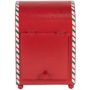 Clayre & Eef 6Y5800 Postkist 14x13x19 cm Rood/Wit