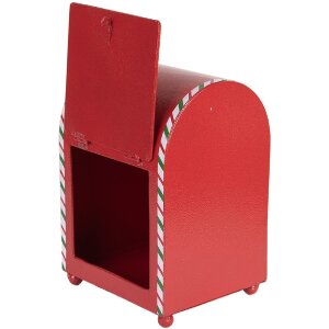 Clayre & Eef 6Y5800 Postkist 14x13x19 cm Rood/Wit