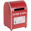 Clayre & Eef 6Y5800 Postkist 14x13x19 cm Rood/Wit