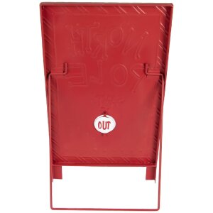 Clayre & Eef 6Y5801 Staand tekstschild 29x16x51 cm Wit Rood