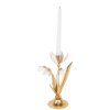Clayre & Eef 6Y5804 Kandelaar 14x10x25 cm Goudkleurig