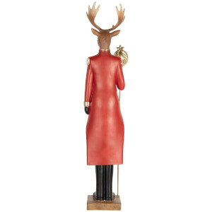 Clayre & Eef 5PR0190 Decoratie Rendier 17x18x81 cm Bruin-Rood