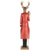 Clayre & Eef 5PR0190 Decoratie Rendier 17x18x81 cm Bruin-Rood