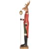 Clayre & Eef 5PR0190 Decoratie Rendier 17x18x81 cm Bruin-Rood