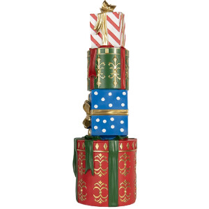 Clayre & Eef 5PR0191 Decoratie gestapelde cadeaus 23x22x71 cm