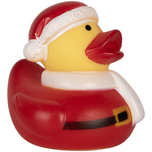Clayre & Eef 66343 Decoratieve Badeend 6x6x6 cm Rood en Geel