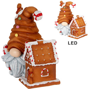 Clayre & Eef 6PR5309 Decoratieve Kabouter met LED...