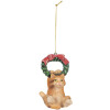 Clayre & Eef 6PR5312 Decoratiehanger Kat 6x5x9 cm Bruin en Groen