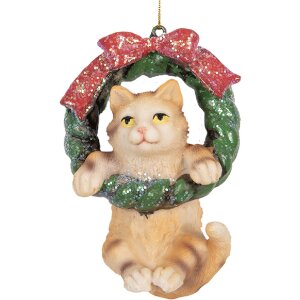 Clayre & Eef 6PR5314 Hangdecoratie Kat 6x5x9 cm