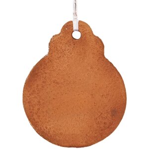 Clayre & Eef 6PR5319 Decoratiehanger Kerstbal 8x2x10...