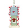 Clayre & Eef 6PR5324 Decoratie Hangornament Huis 6x4x8 cm Groen Wit