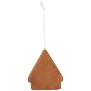 Clayre & Eef 6PR5328 Decoratie Hangdecor Huis 9x1x10 cm Wit Bruin
