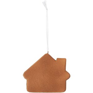 Clayre & Eef 6PR5329 Decoratie Hanger Huis 9x1x8 cm Wit
