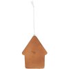 Clayre & Eef 6PR5331 Decoratie Hangdecoratie Huis 8x1x10 cm Wit-Bruin