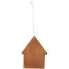 Clayre & Eef 6PR5333 Decoratie Hanger Huis 8x1x10 cm Wit Bruin