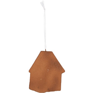 Clayre & Eef 6PR5335 Decoratiehanger Huis 9x1x10 cm Roze