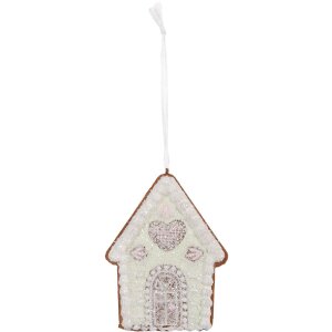 Clayre & Eef 6PR5336 Hangdecoratie Huis 8x1x10 cm...