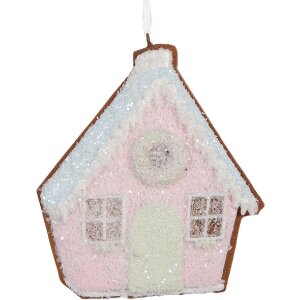 Clayre & Eef 6PR5342 Decoratie Hanger Huis 9x1x10 cm...