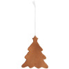 Clayre & Eef 6PR5343 Kerstboomhanger 9x1x10 cm Wit Bruin