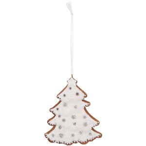 Clayre & Eef 6PR5348 Kerstboom Decoratiehanger 9x1x10...