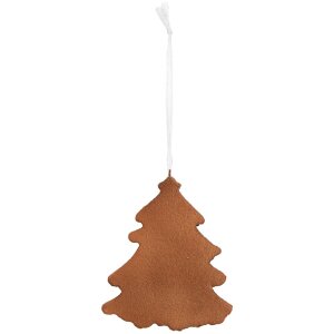 Clayre & Eef 6PR5348 Kerstboom Decoratiehanger 9x1x10 cm Wit Bruin