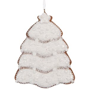 Clayre & Eef 6PR5350 Decoratiehanger Kerstboom 8x1x10...