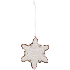 Clayre & Eef 6PR5352 Kerst Hangdecor Sneeuwvlok...
