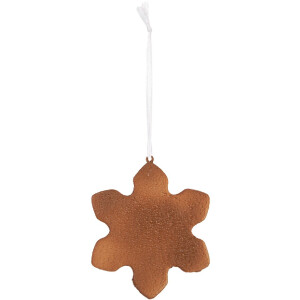Clayre & Eef 6PR5353 Decoratie Hanger Sneeuwvlok 9x1x10 cm Wit