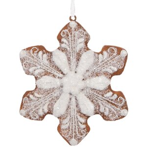 Clayre & Eef 6PR5354 Kerst Hangdecoratie Sneeuwvlok...