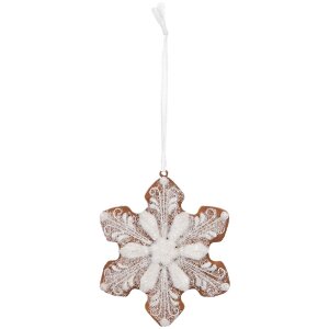 Clayre & Eef 6PR5354 Kerst Hangdecoratie Sneeuwvlok...