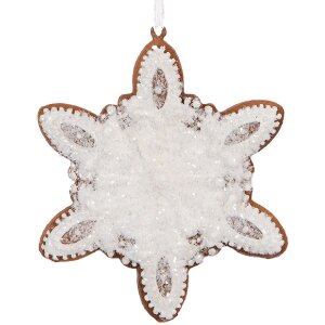 Clayre & Eef 6PR5355 Decoratiehanger Sneeuwvlok...