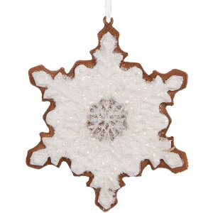 Clayre & Eef 6PR5357 Decoratie Hangdecor Sneeuwvlok...