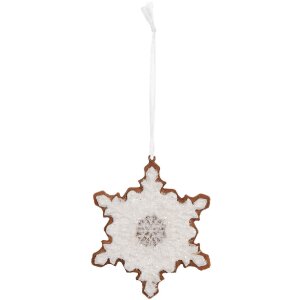 Clayre & Eef 6PR5357 Decoratie Hangdecor Sneeuwvlok...