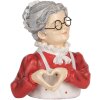 Clayre & Eef 6PR5761 Decoratie Kerstvrouw 19x18x23 cm