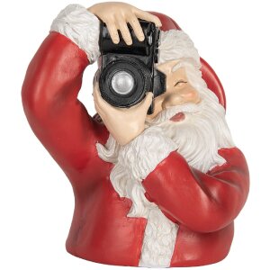 Clayre & Eef 6PR5762 Decoratie Buste Kerstman...