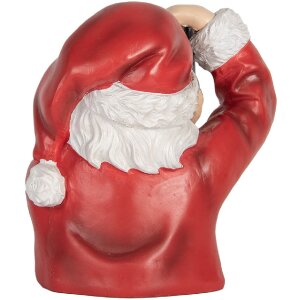 Clayre & Eef 6PR5762 Decoratie Buste Kerstman 21x17x22 cm