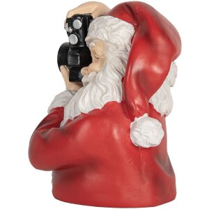 Clayre & Eef 6PR5762 Decoratie Buste Kerstman 21x17x22 cm