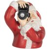 Clayre & Eef 6PR5762 Decoratie Buste Kerstman 21x17x22 cm