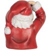 Clayre & Eef 6PR5762 Decoratie Buste Kerstman 21x17x22 cm