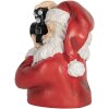Clayre & Eef 6PR5762 Decoratie Buste Kerstman 21x17x22 cm