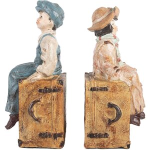 Clayre & Eef 6PR5556 Boekensteunen Set 19x10x22 cm...