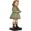 Clayre & Eef 6PR5557 Decoratie Kind 9x8x21 cm Groen-Beige