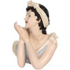 Clayre & Eef 6PR5559 Decoratie Vrouw 26x12x9 cm beige-blauw