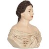 Clayre & Eef 6PR5562 Decoratie Buste Vrouw 18x11x21 cm Beige/Bruin