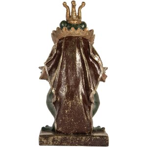 Clayre & Eef 6PR5565 Decoratie Kikker 16x15x28 cm Groen