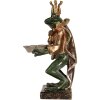 Clayre & Eef 6PR5565 Decoratie Kikker 16x15x28 cm Groen