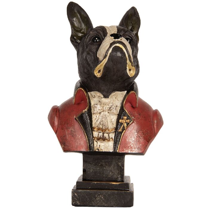 Clayre & Eef 6PR5577 Decoratieve Hondenbuste 15x12x26 cm