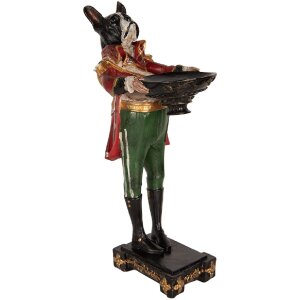 Clayre & Eef 6PR5578 Kandelaar Hond 18x11x35 cm Zwart...