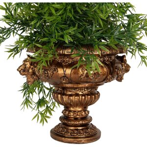 Clayre & Eef 6PR5582 Decoratieve Bloempot 26x22x21 cm Goudkleurig