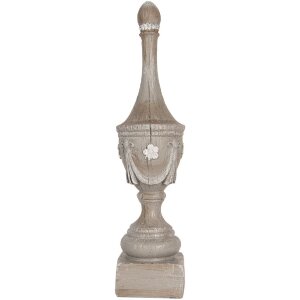 Clayre & Eef 6PR5584 Decoratie Ornament Grijs Ø 11 x 43 cm